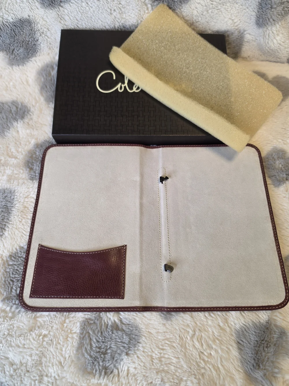 Cole Haan Burgundy Leather Kindle Cover